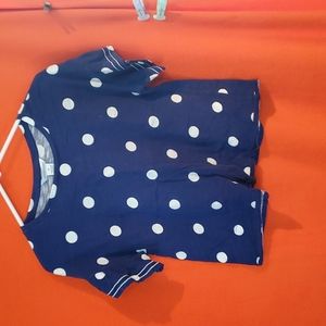 Juniper & lime blue star top